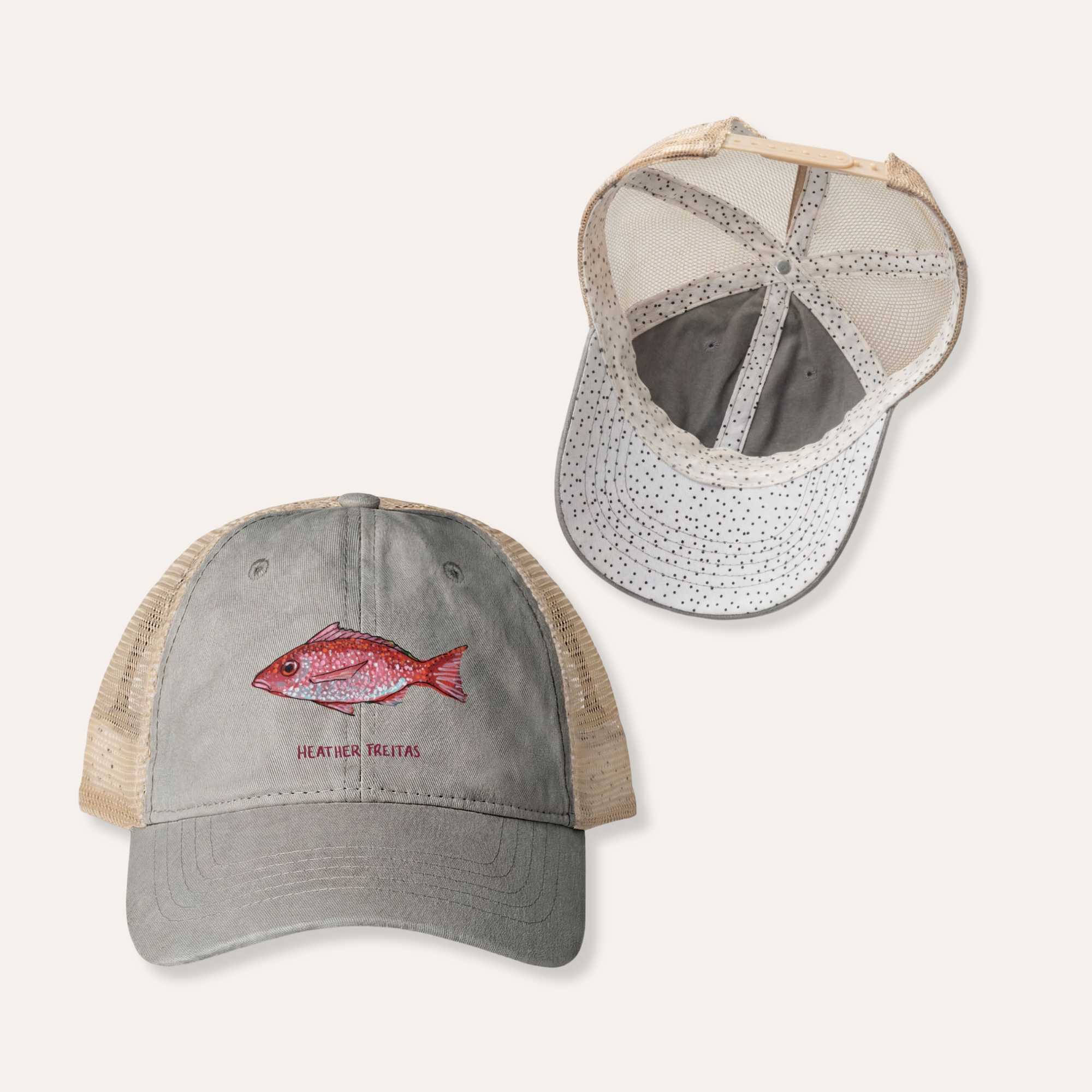 Red Snapper Women's Washed Mesh-Back Cap