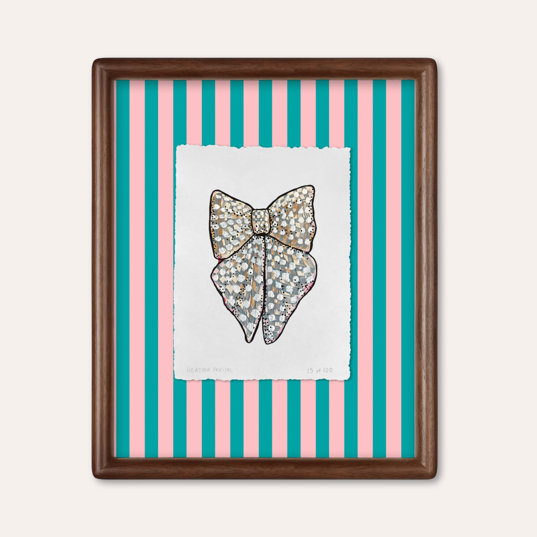 White Ribbon Limited Edition Framed Print