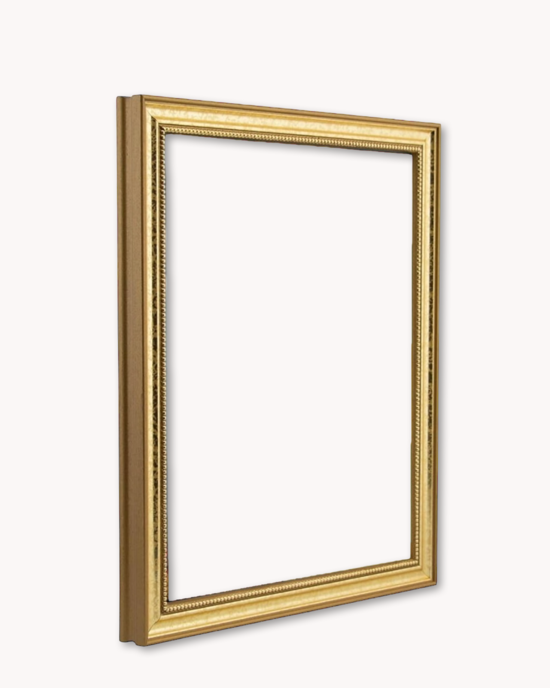 Delicate Ornate Gold Wood Frame ( for works on paper and panel )