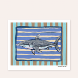 Great White Shark Hand Signed Fine Art Print