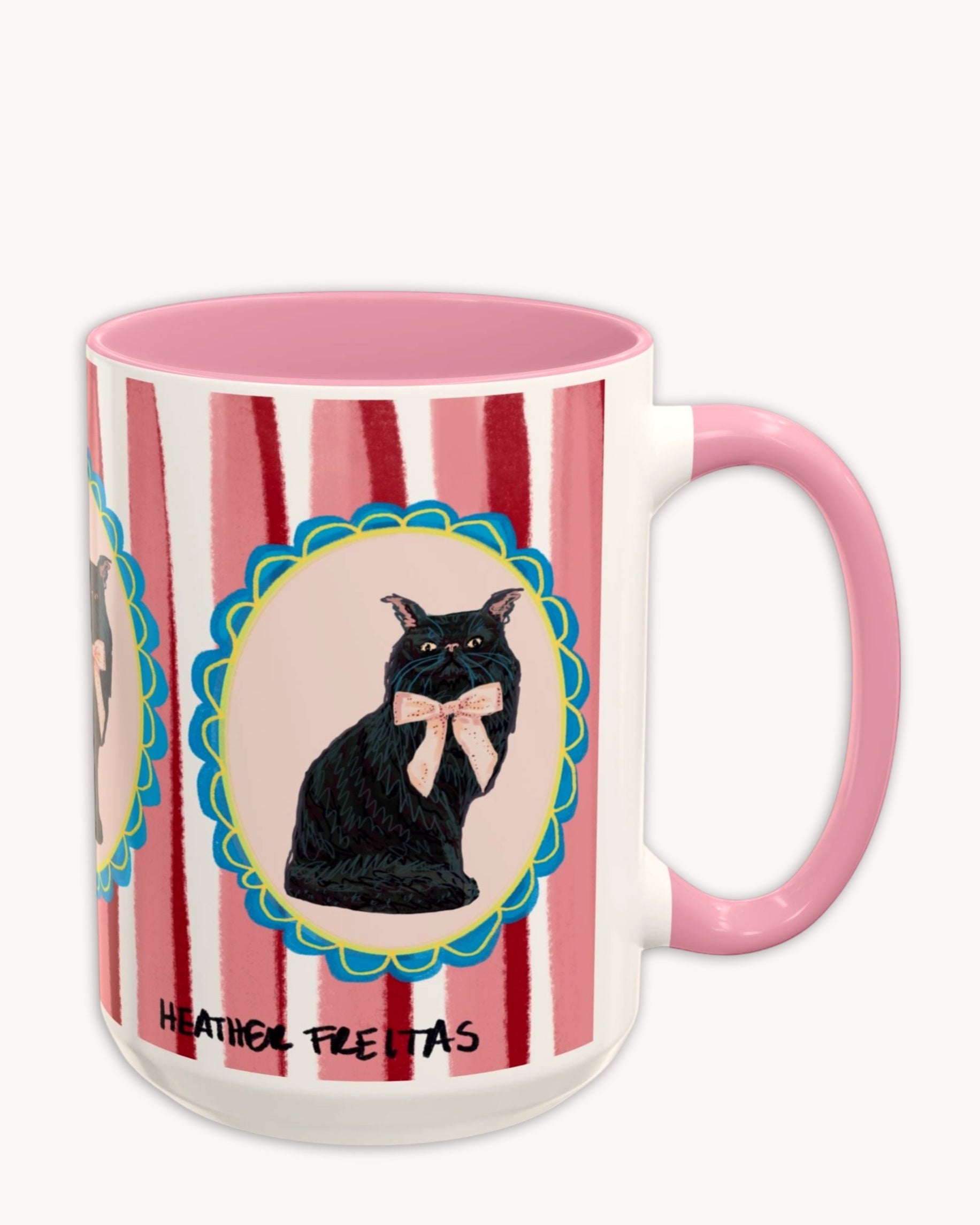 Black Persian Cat Coffee Mug 15oz