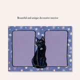 Bombay Black Cat Frameable Greeting Card