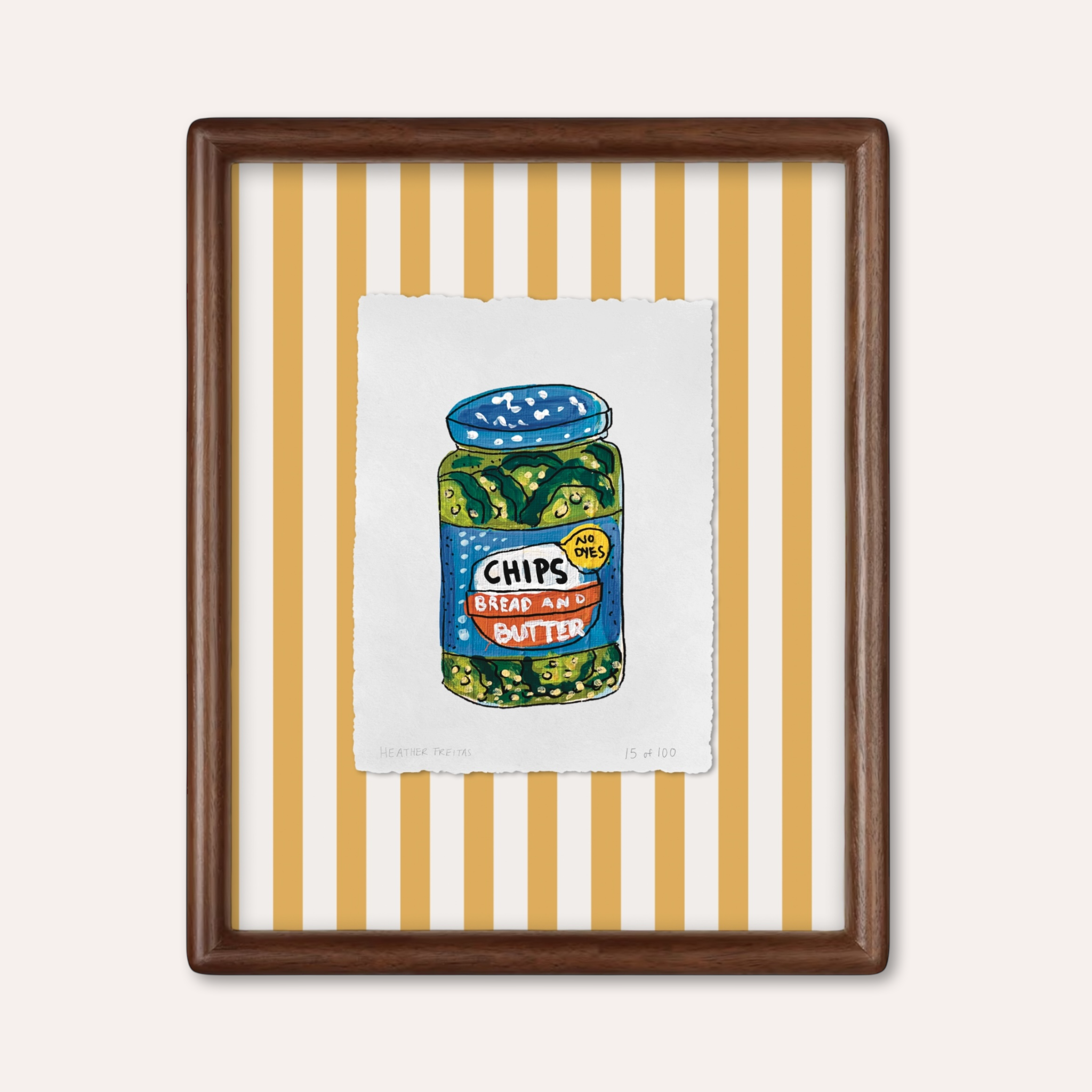 Bread & Butter Chips Limited Edition Framed Print