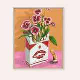 Dirt Bouquet Framed Fine Art Canvas Print