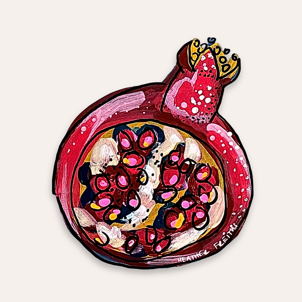 Pomegranate Sticker