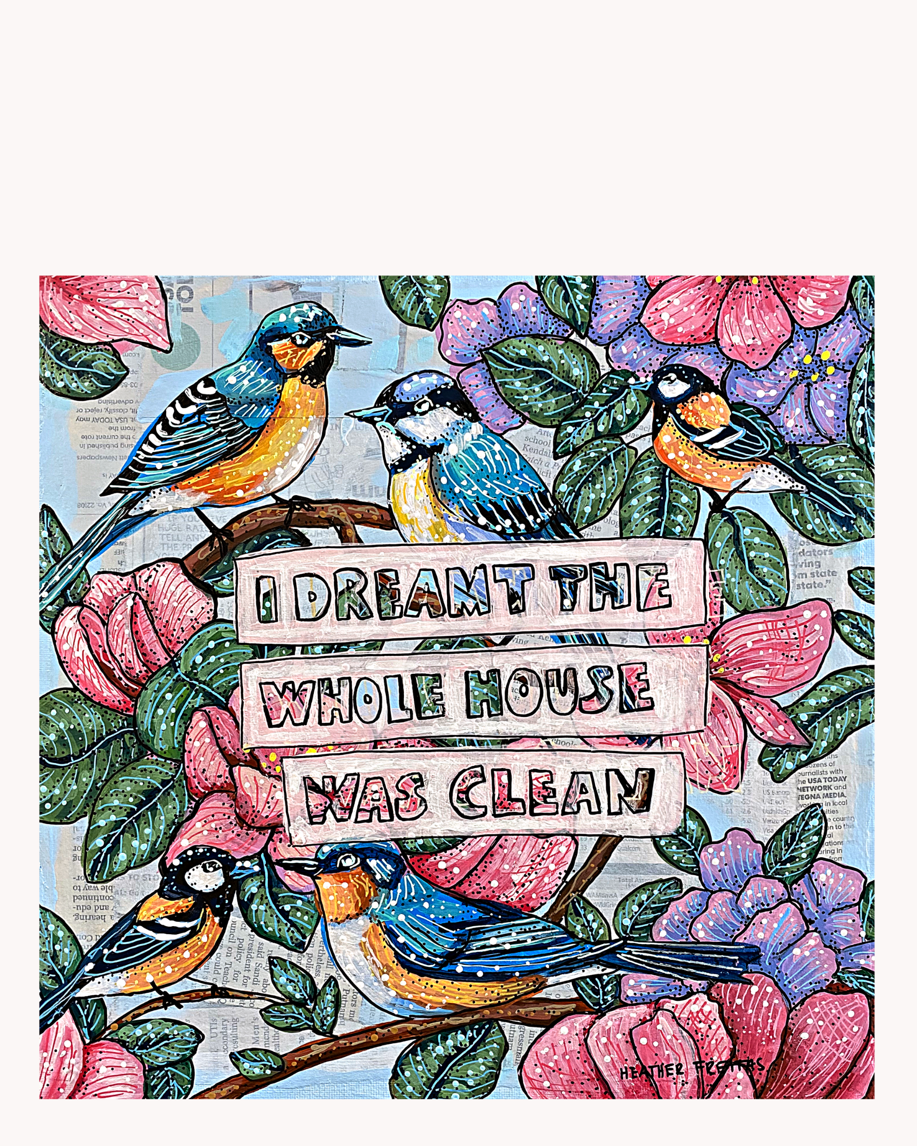 I Dreamt The Whole House Was Clean Acrylic Tray