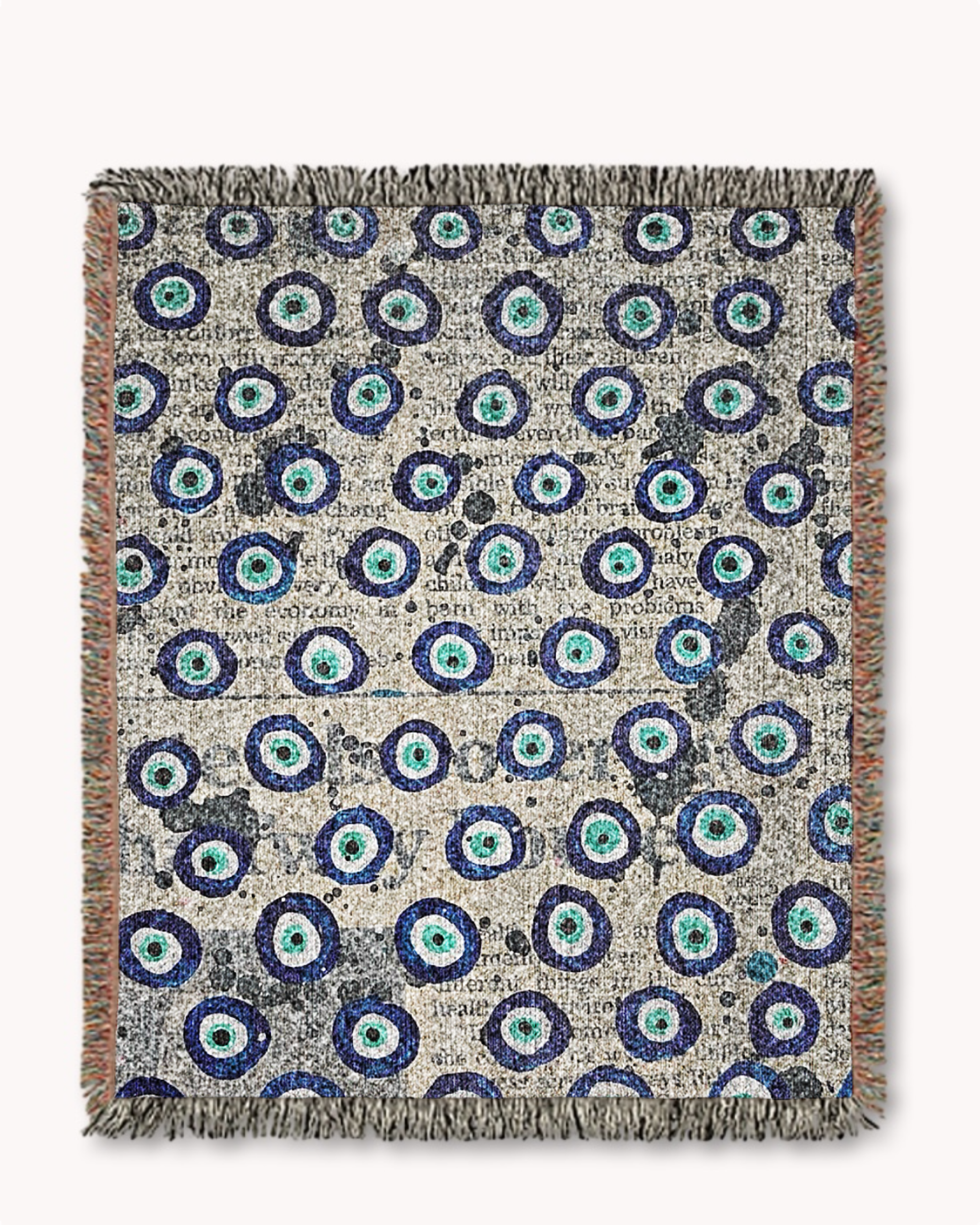 Evil Eye Energy Woven Blanket