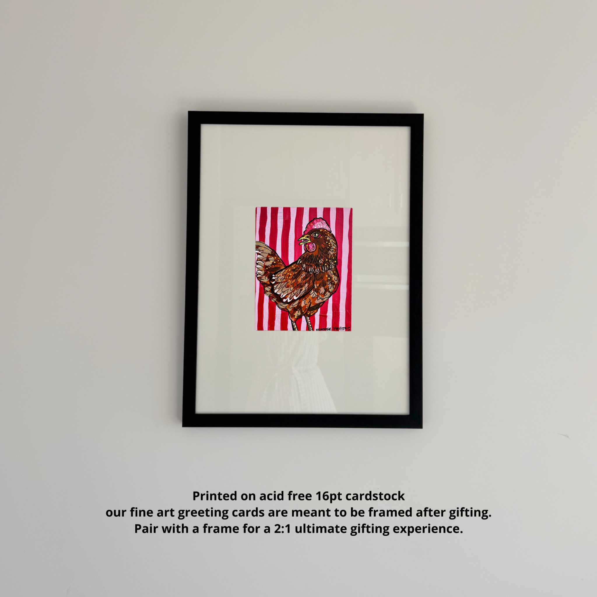 Brown Chicken - Greeting Card / Fine Art Print