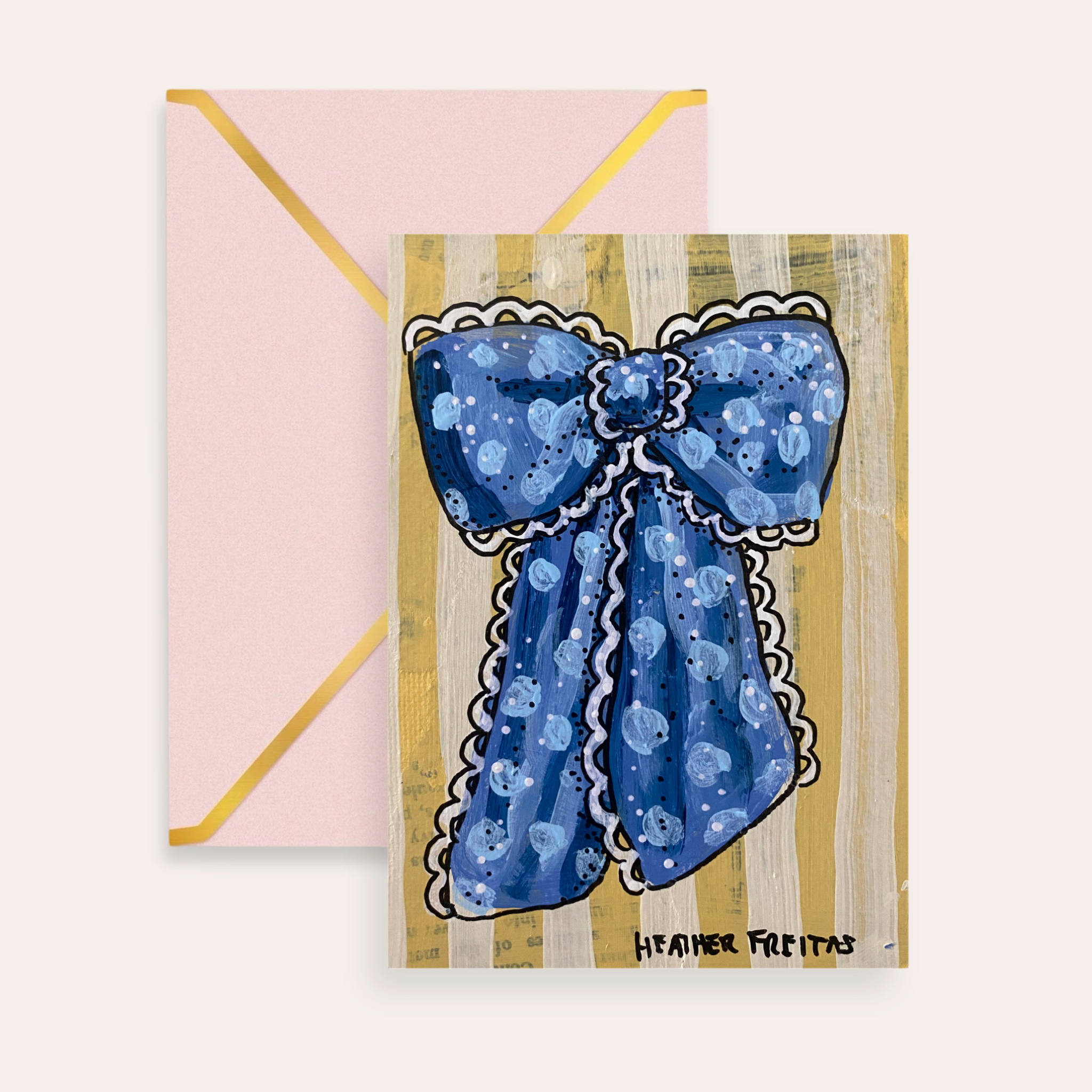 Blue Ribbon Fine Art Greeting Card