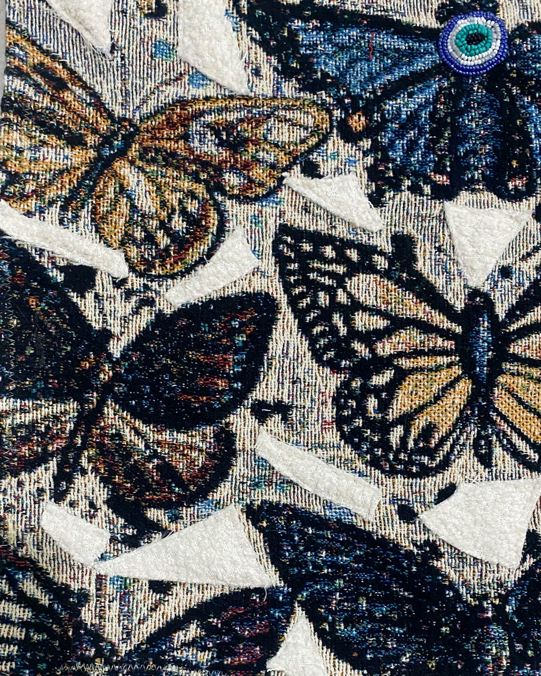 Cascades Butterly Species ( Fine Art Tapestry With Beaded Accent ) - Heather Freitas - fine art home deccor