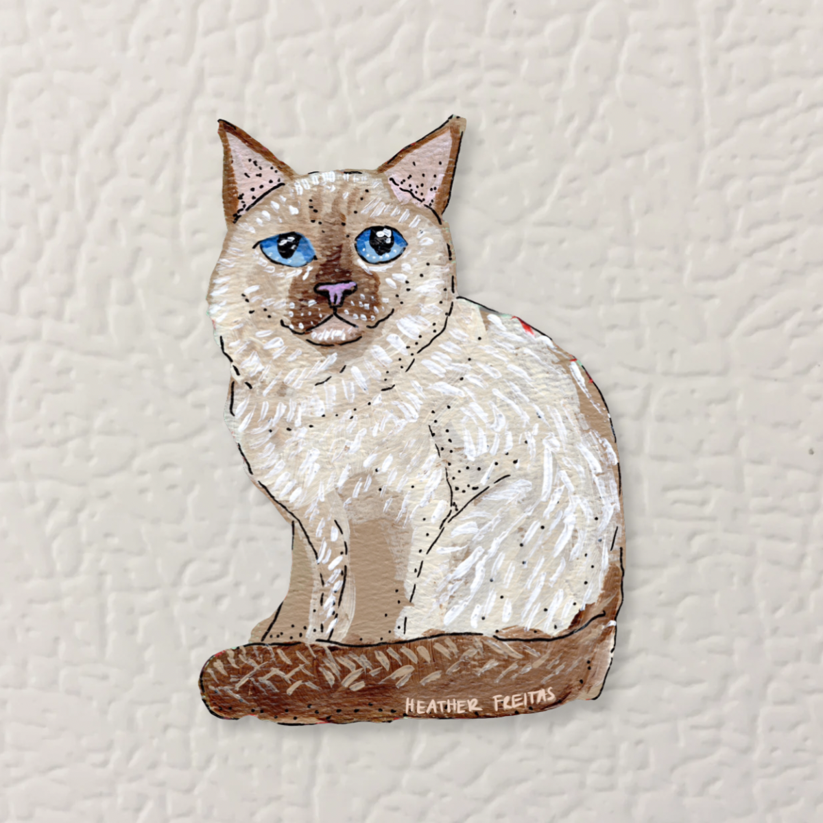 Birman Cat Magnet ( Die-Cut )