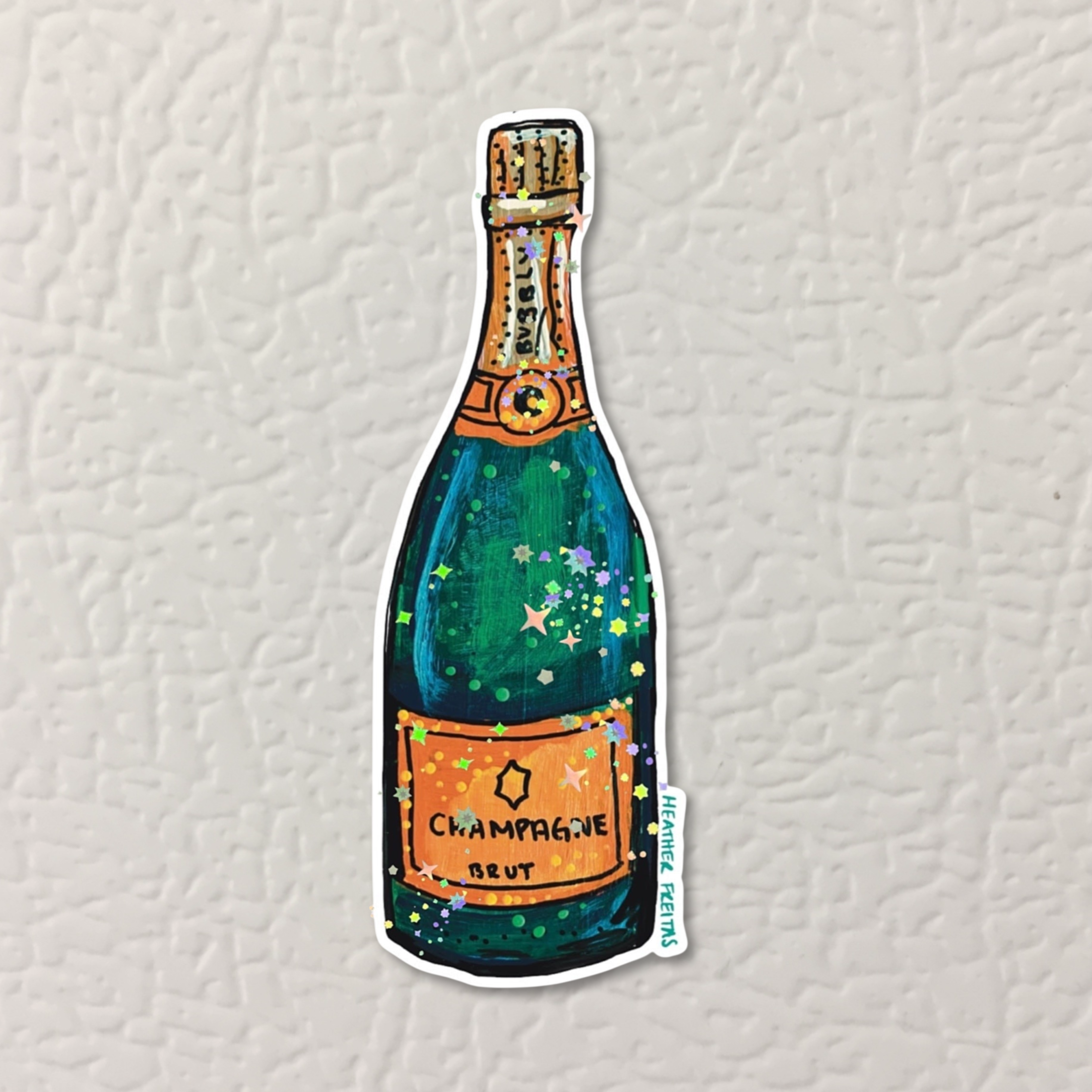 Champagne Magnet ( Die-Cut )