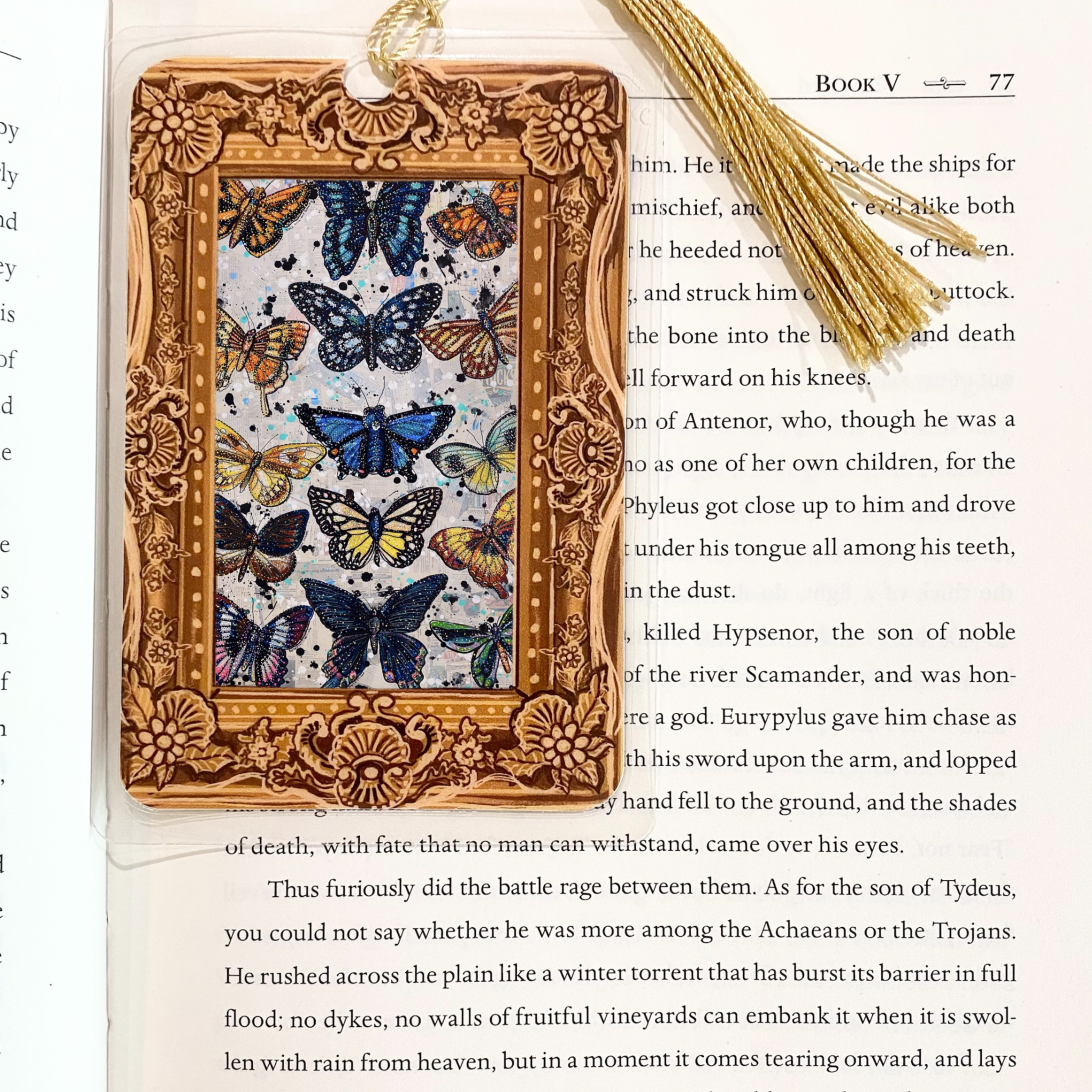 Cascades Butterflies Fine Art Painting Bookmark