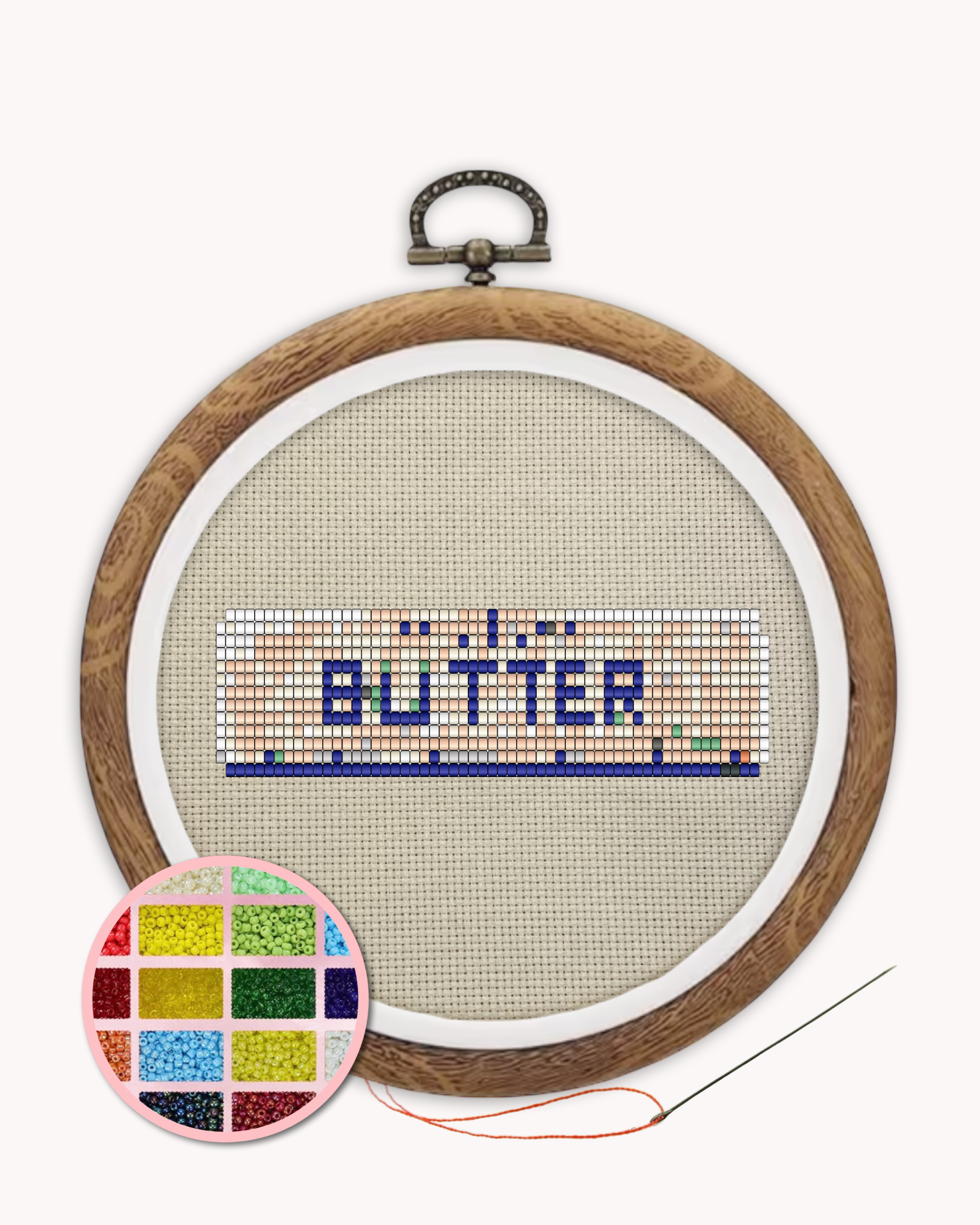 Butter Beaded Art Kit ( M 4 inch )