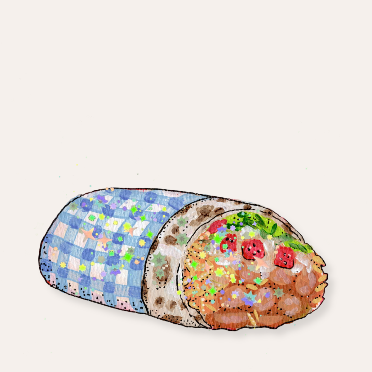 Burrito Sticker
