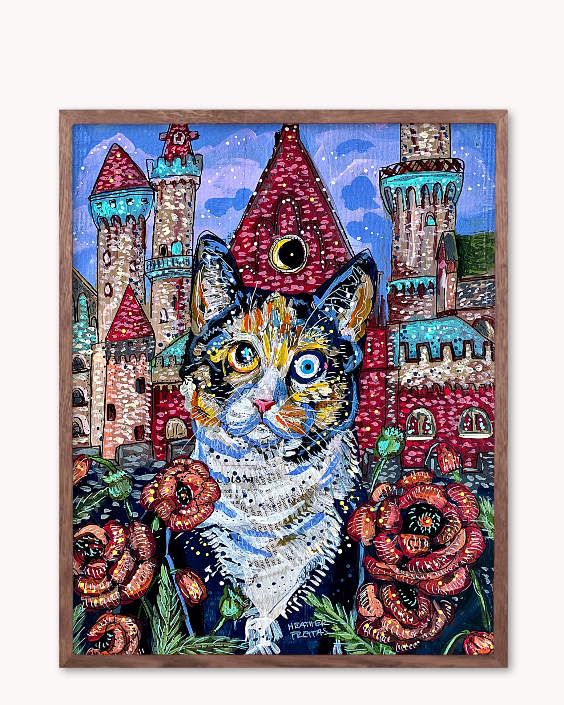 Poppy The Castle Cat - Limited Edition Print