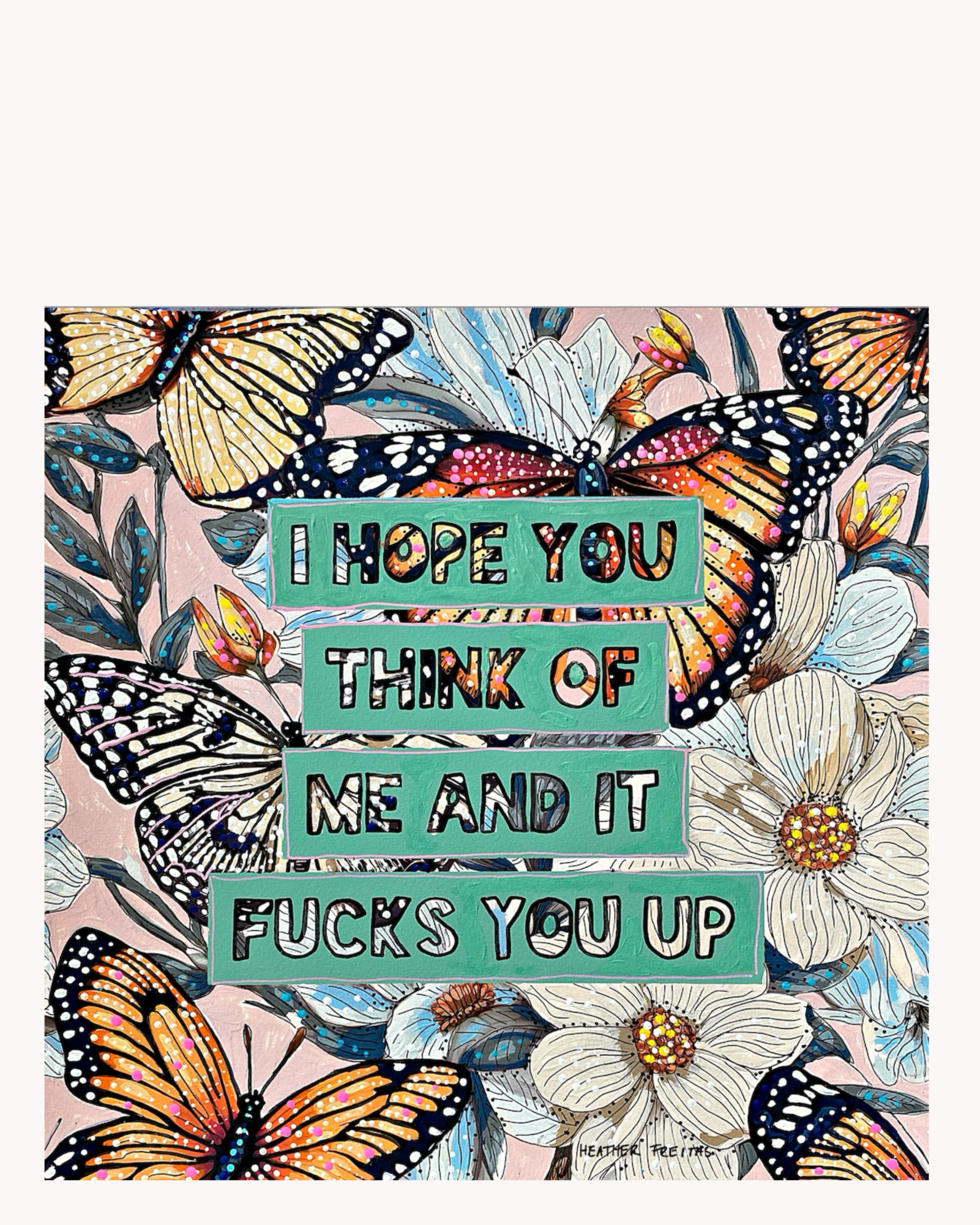 I Hope You Think Of Me Acrylic Tray