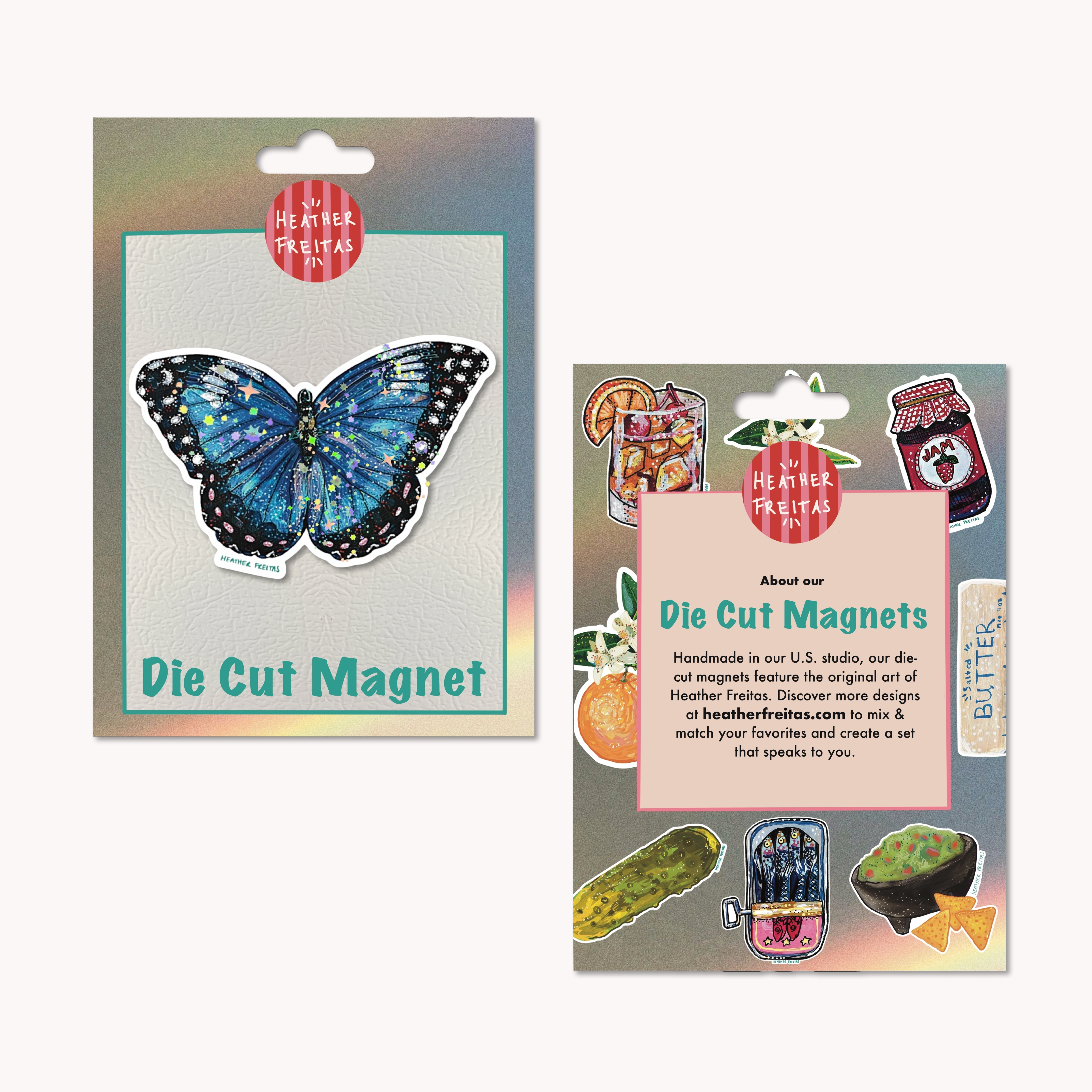 Blue Butterfly Magnet ( Die-Cut )