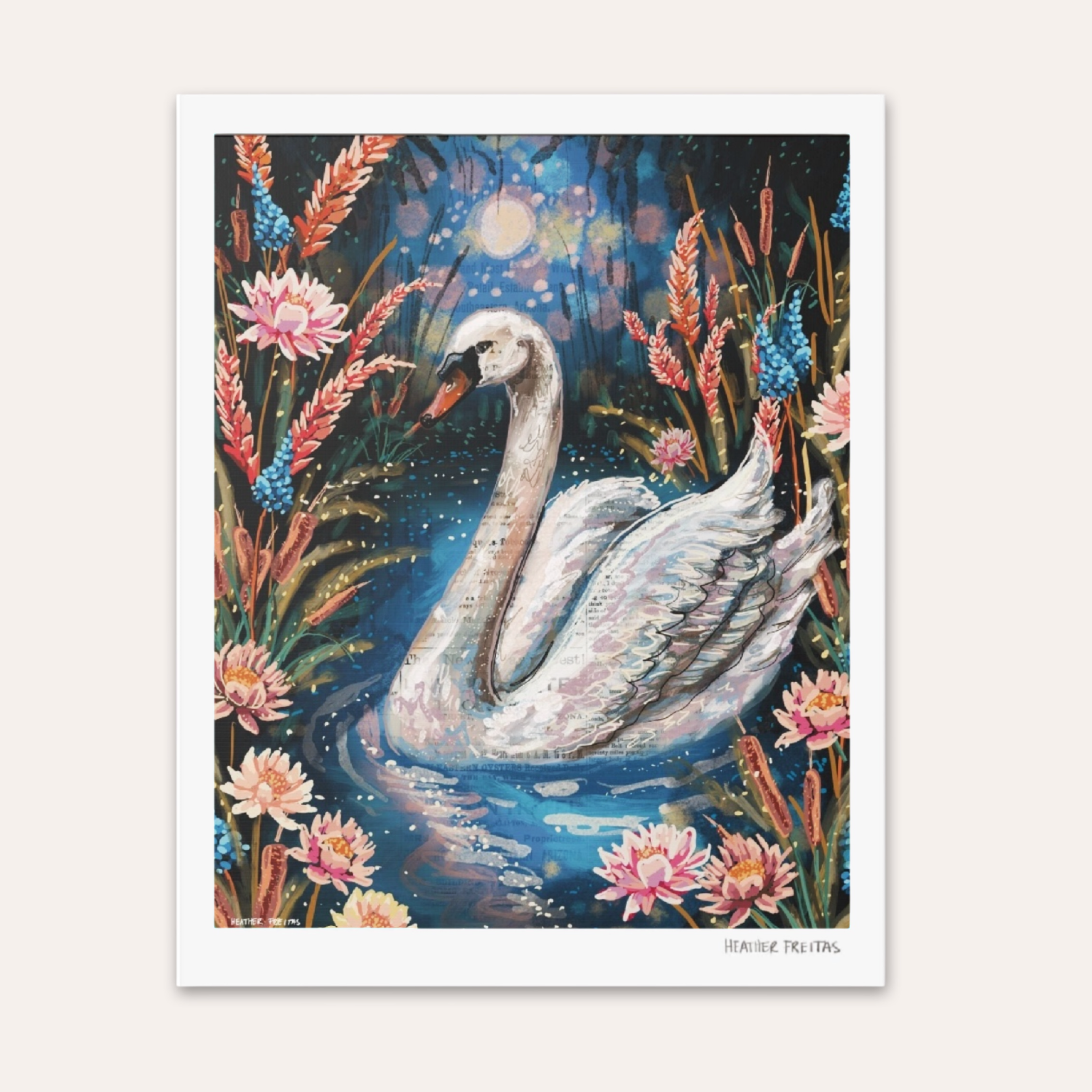Serenity Swan Fine Art Print
