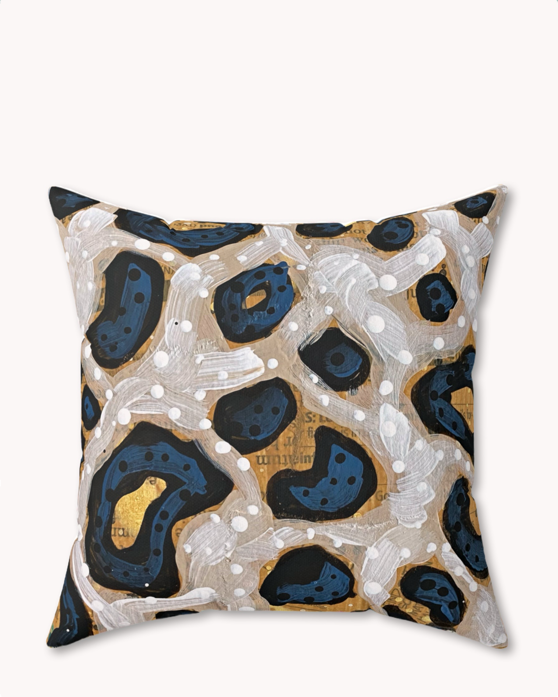 Leopard Lure Decorative Faux Suede Throw Pillow