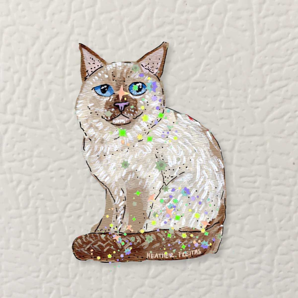 Birman Cat Magnet ( Die-Cut )