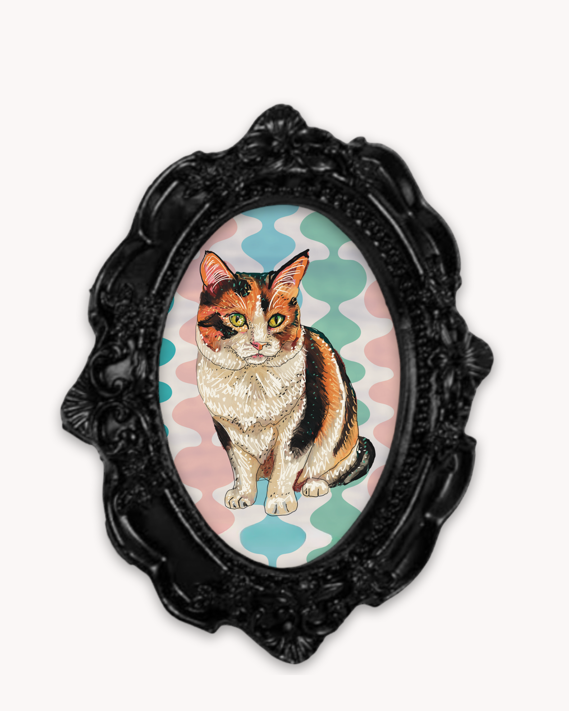 Calico Framed Magnet ( Small )