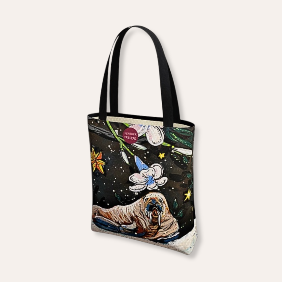 Walrus Plumeria Basic Tote
