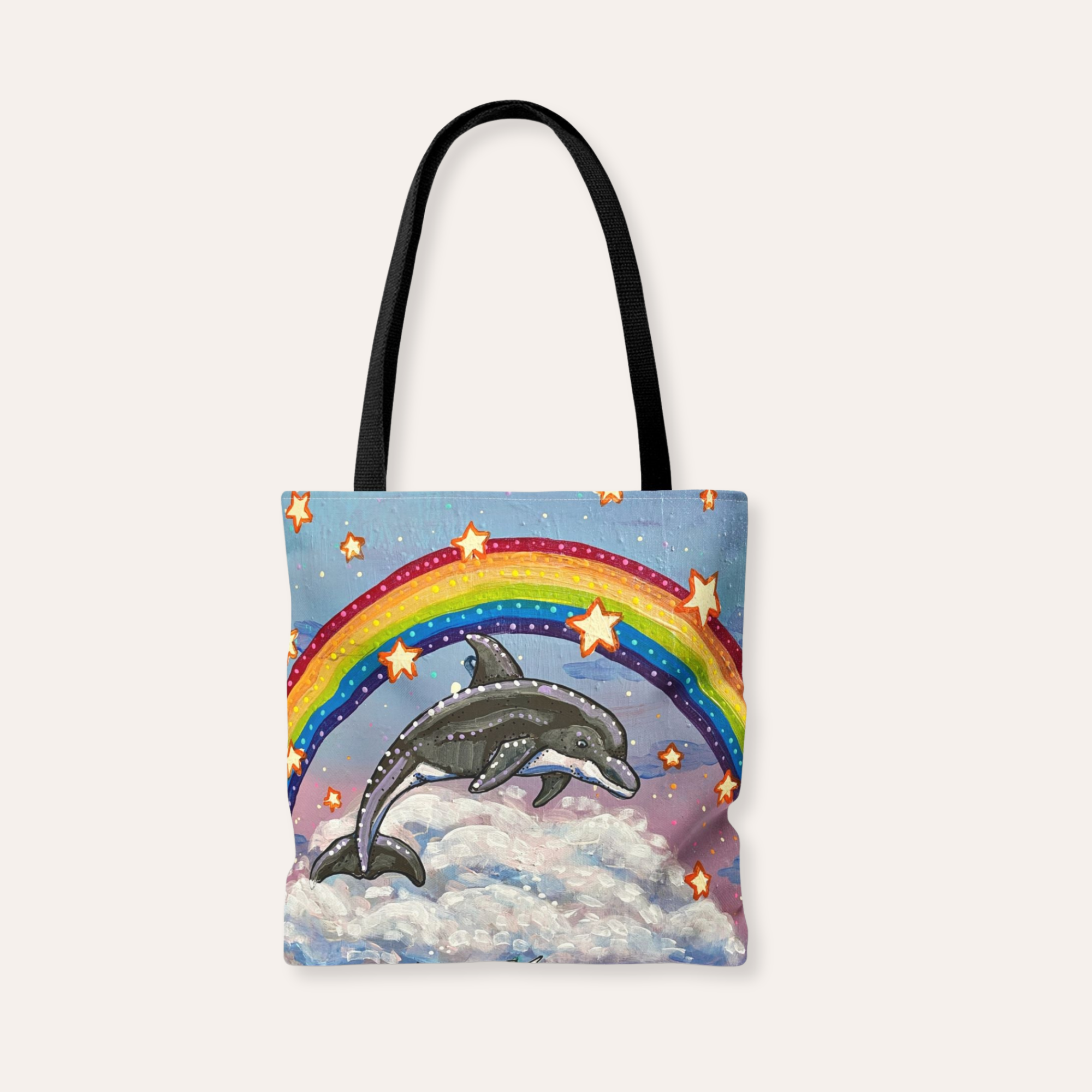 Dancing Dolphin Tote Bag