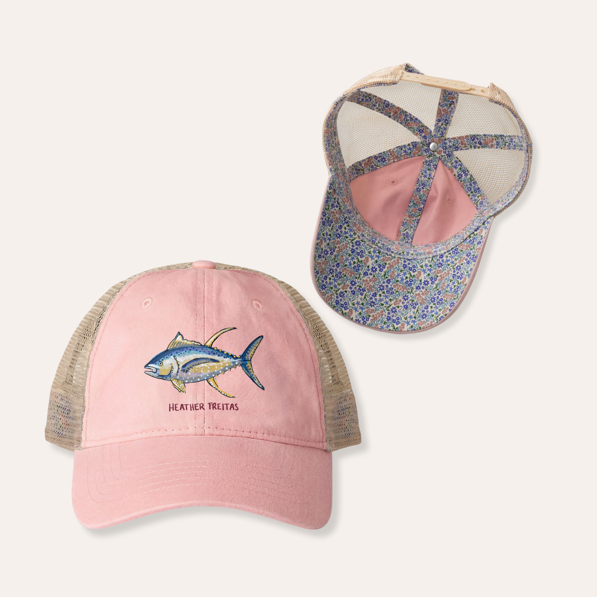Blue Fin Tuna Women's Washed Mesh-Back Cap