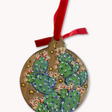 Cactus & Stars Hand Painted Ornament