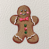 Gingerbread Man Cookie Magnet ( Die-Cut )