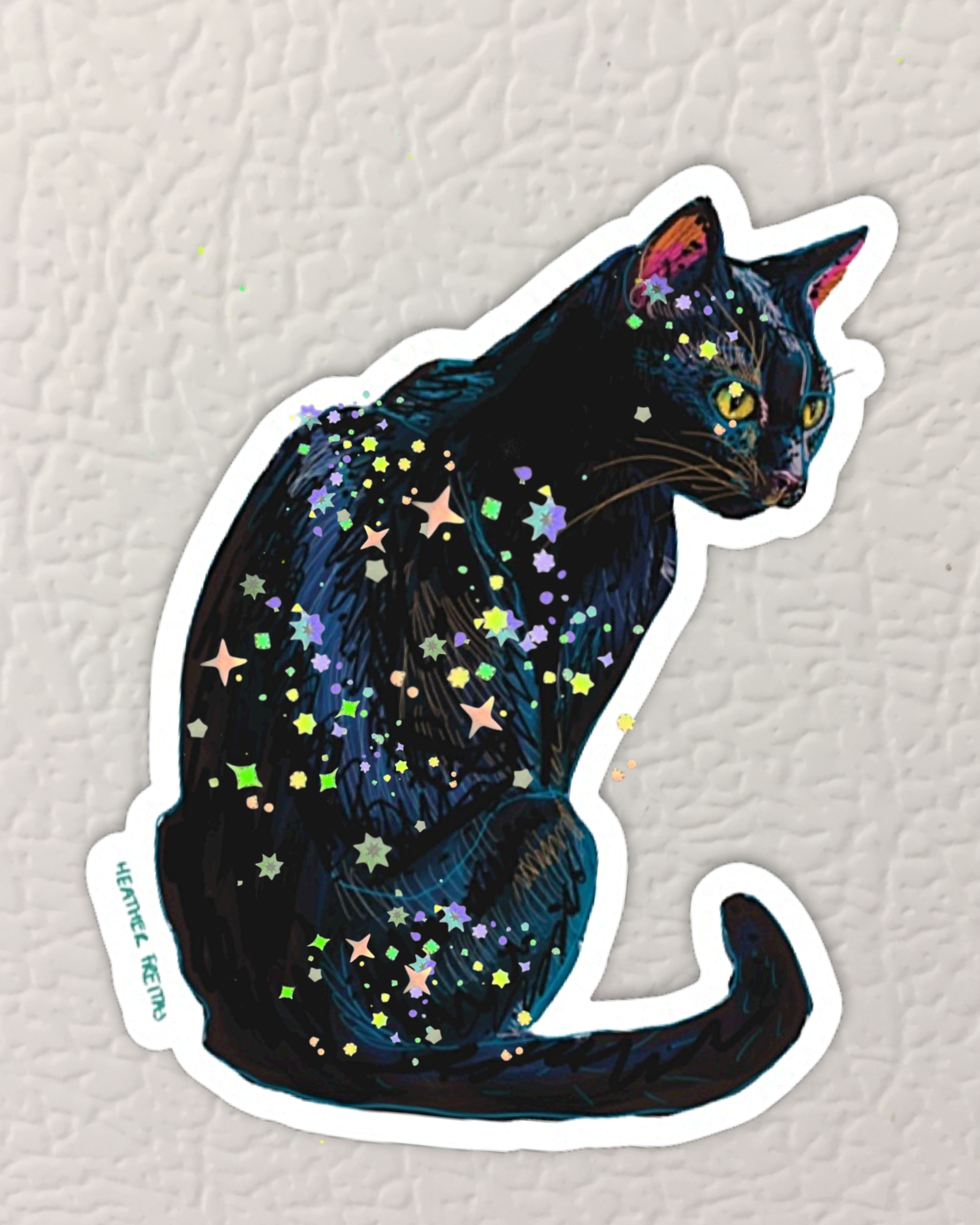 Black Cat Magnet ( Die-Cut )