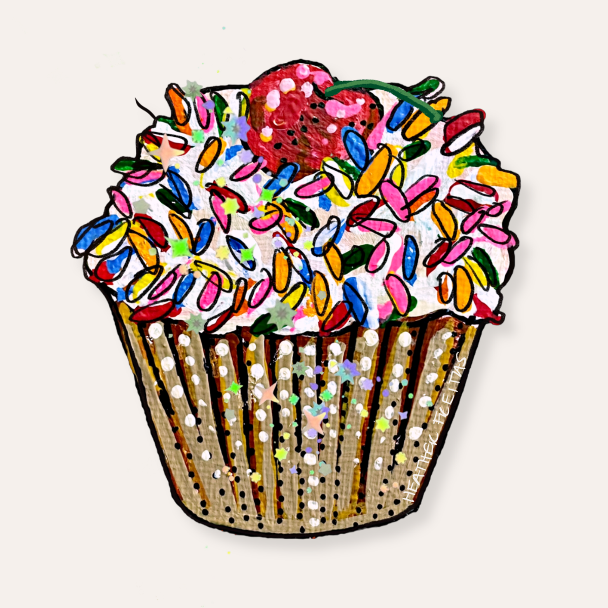 Cupcake Sticker