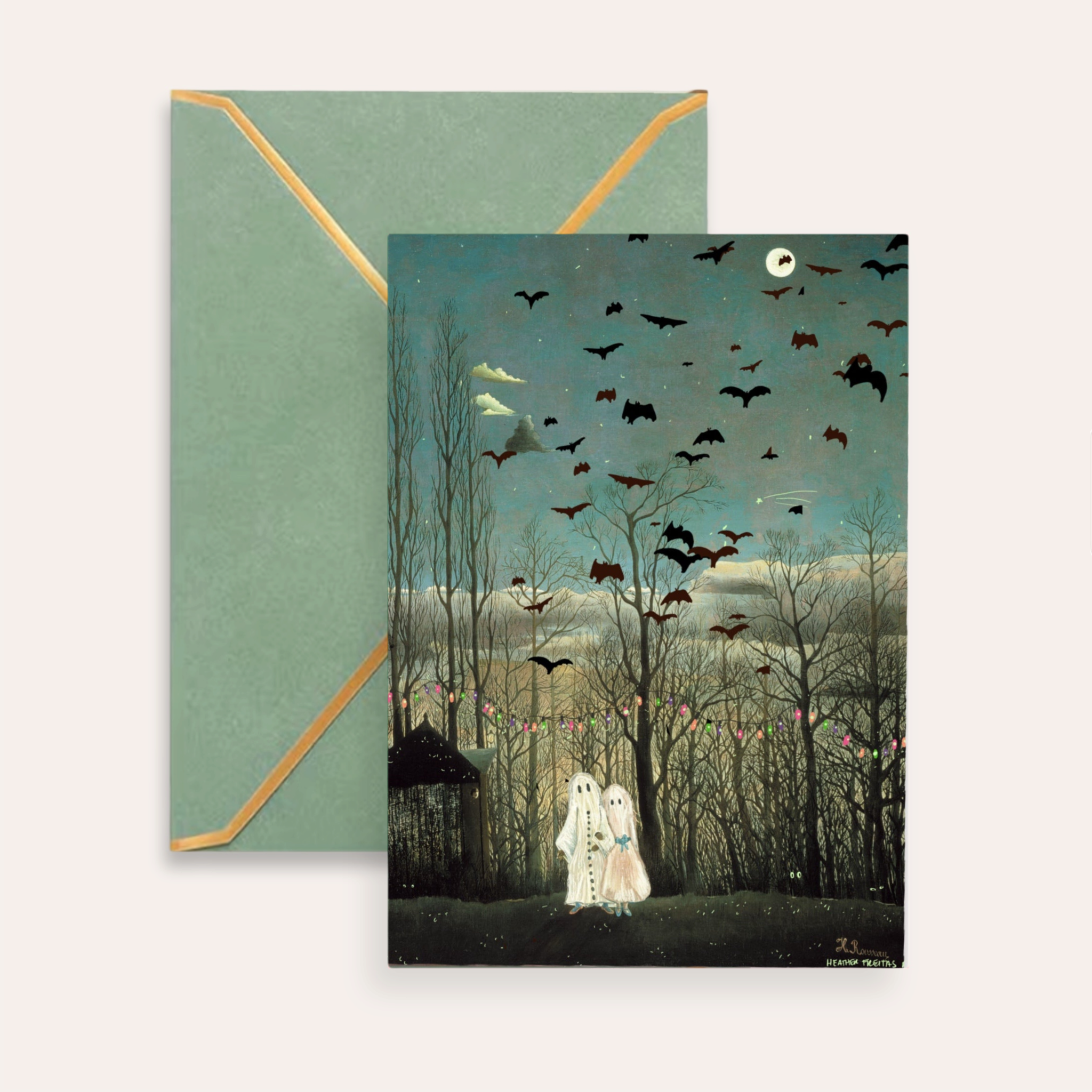 The Carnival Halloween Remaster Fine Art Greeting Card