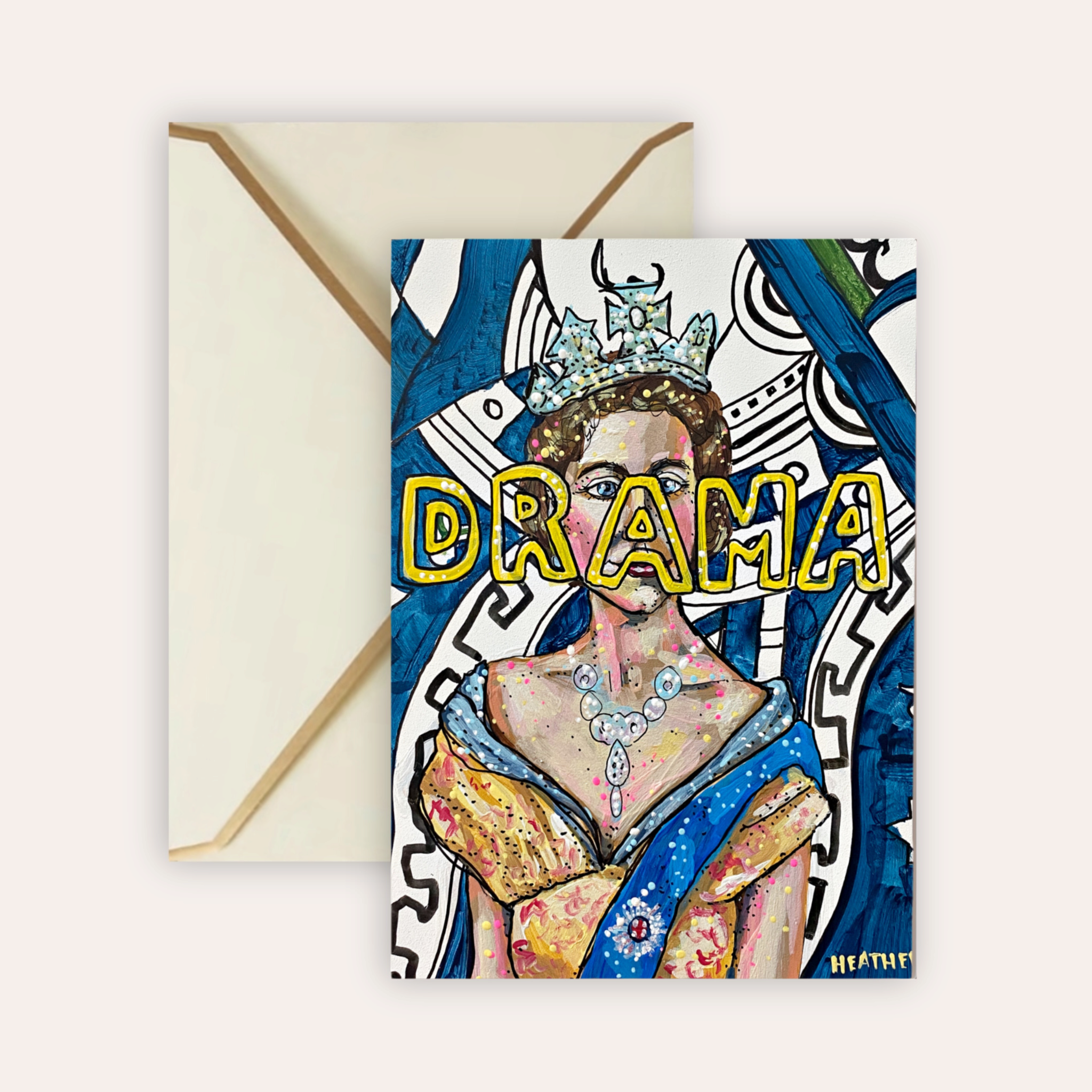 Drama Queen Fine Art Greeting Card