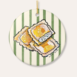 Ravioli Ceramic Ornament