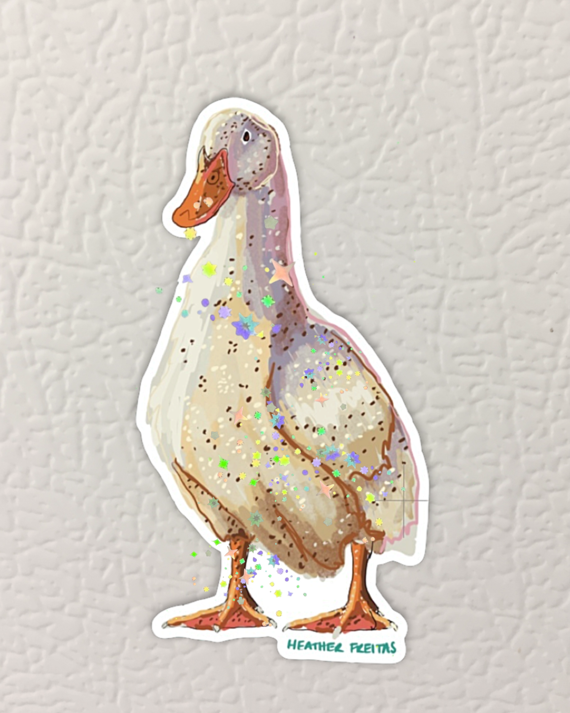 White Duck Magnet ( Die-Cut )