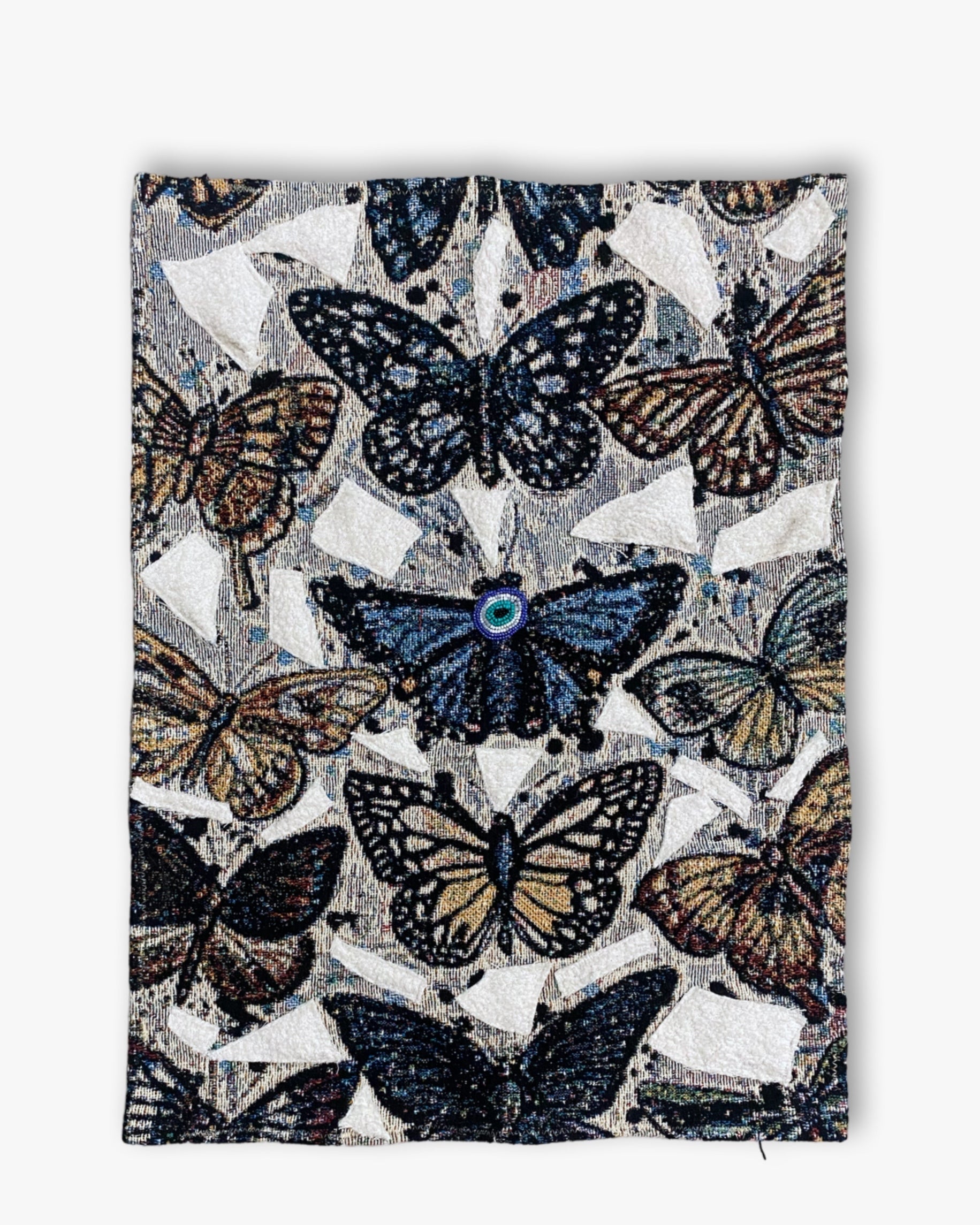 Cascades Butterly Species ( Fine Art Tapestry With Beaded Accent ) - Heather Freitas - fine art home deccor