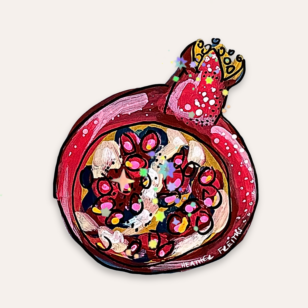 Pomegranate Sticker