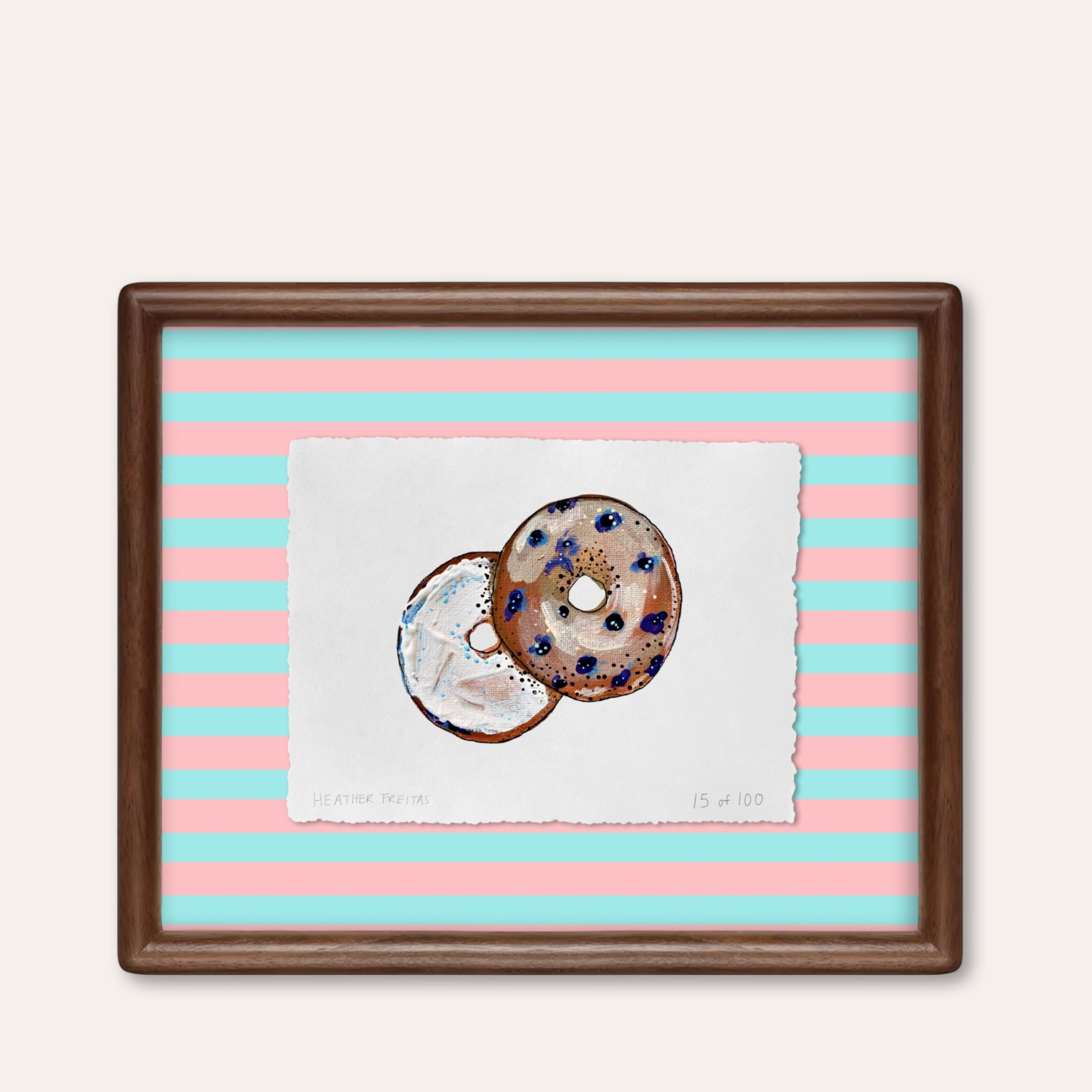 Bagel Limited Edition Framed Print
