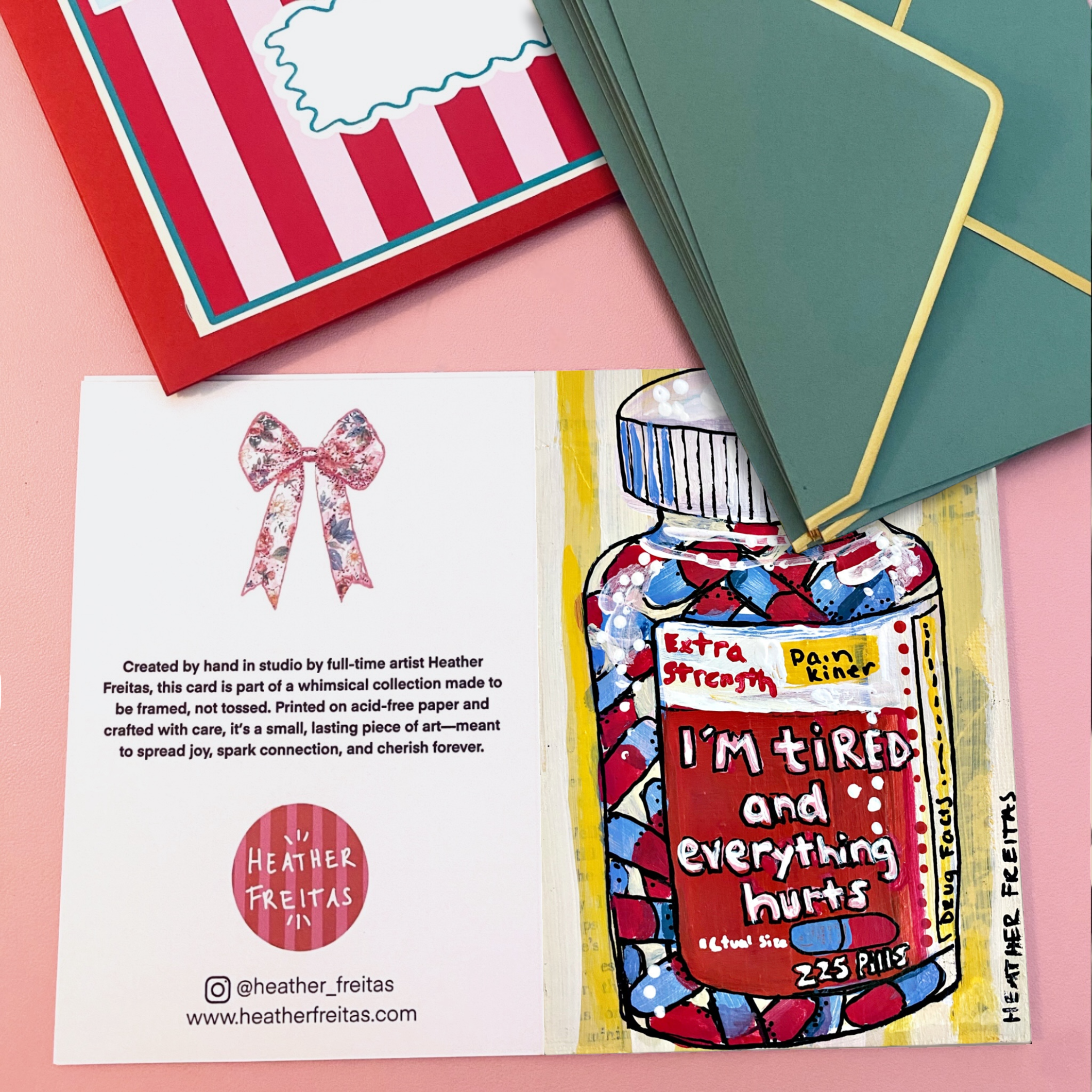 I’m Tired And Everything Hurts - Greeting Card / Fine Art Print