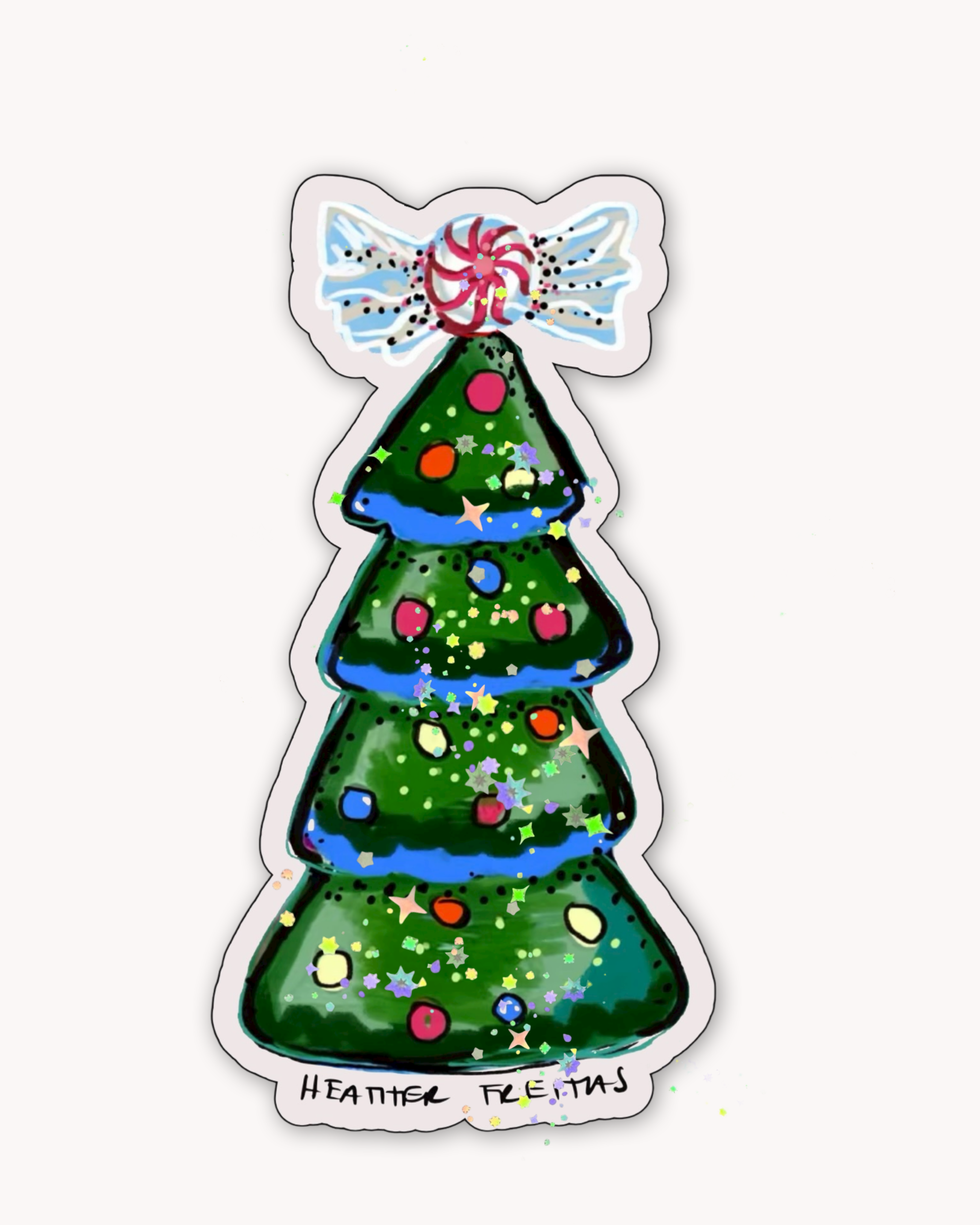 Candy Christmas Tree Sticker