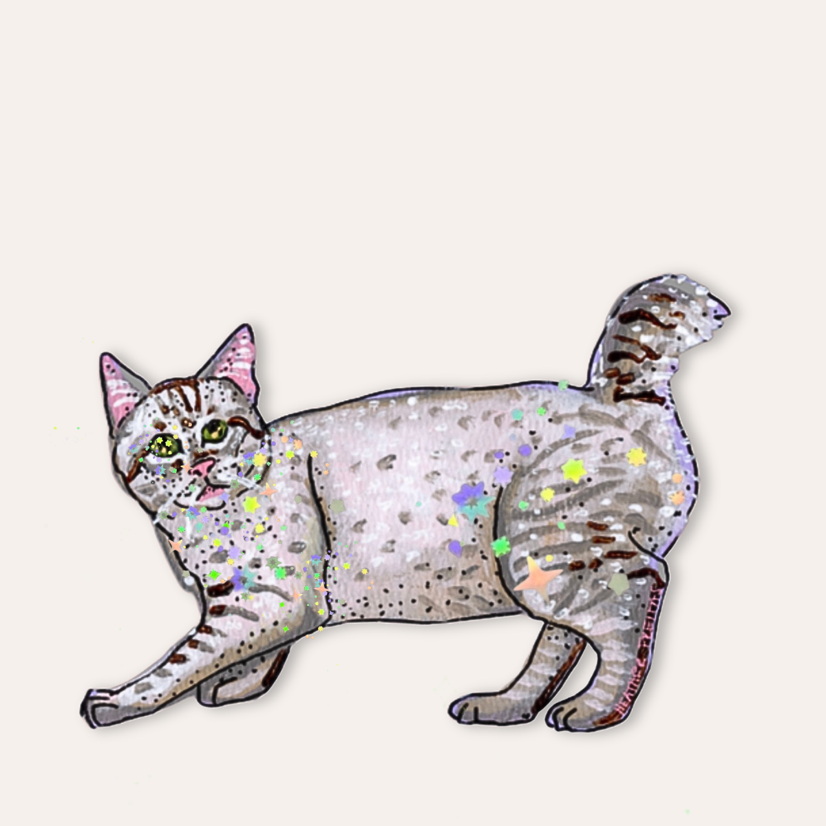 American Bobtail Cat Sticker