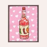 Hot Sauce Framed Fine Art Canvas Print