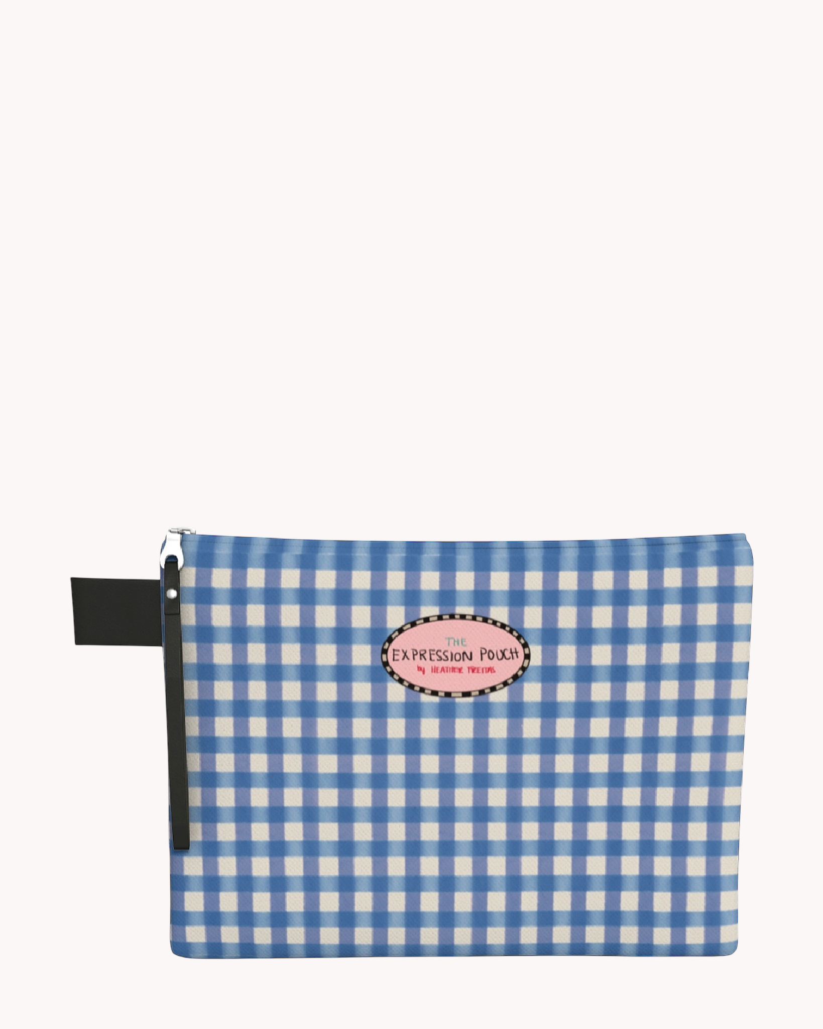 Blue Gingham Expression Pouch