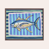 Blue Fin Tuna Framed Fine Art Canvas Print