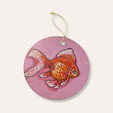 Goldfish Ceramic Ornament