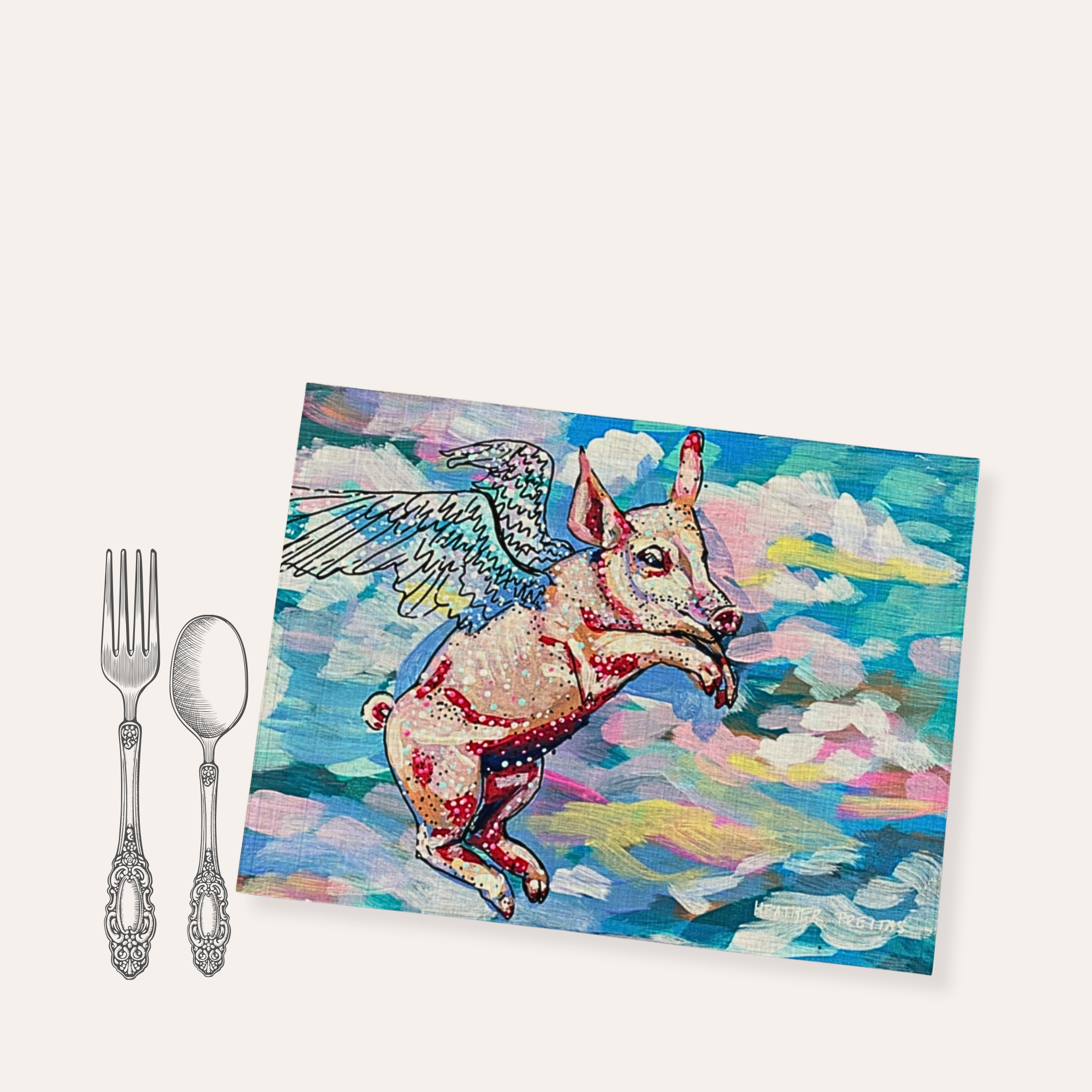 Flying Pig Placemat