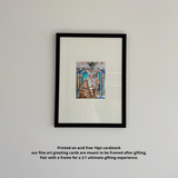 Royal Castle Cat Fine Art Greeting Card
