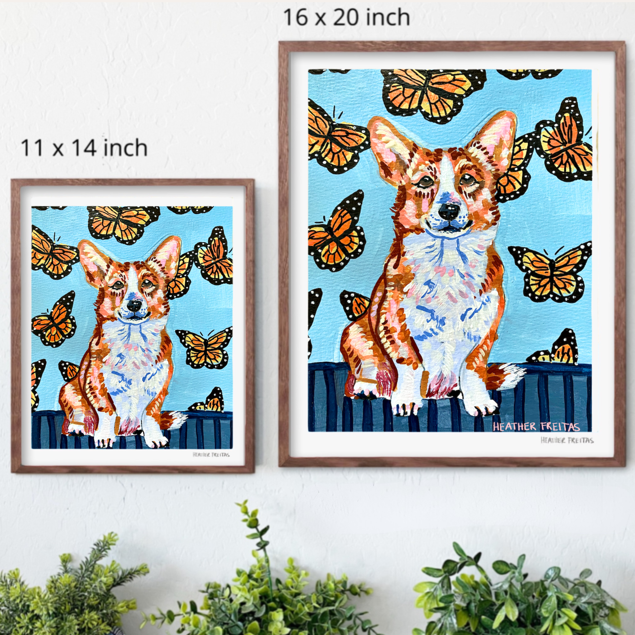 Corgi Hand Signed Fine Art Print